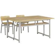 Bàn ghế bán trú khung thép BBT105BG, GBT105BG